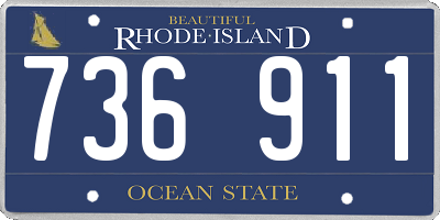 RI license plate 736911