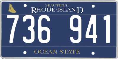 RI license plate 736941
