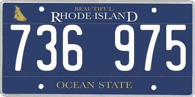 RI license plate 736975