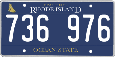 RI license plate 736976