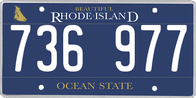 RI license plate 736977