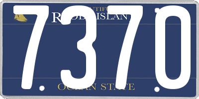 RI license plate 7370