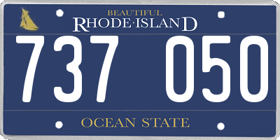 RI license plate 737050