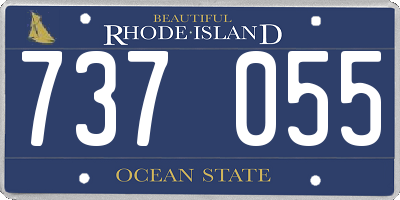 RI license plate 737055