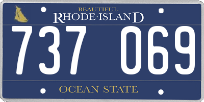 RI license plate 737069