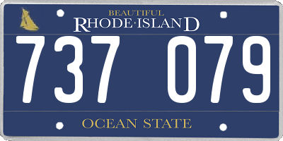 RI license plate 737079