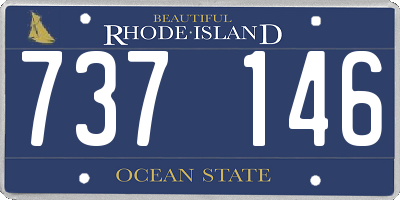 RI license plate 737146