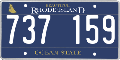 RI license plate 737159