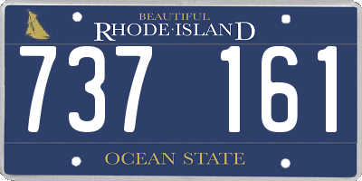 RI license plate 737161