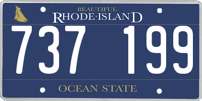 RI license plate 737199