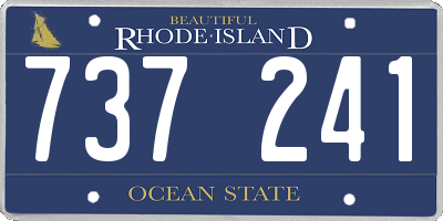 RI license plate 737241