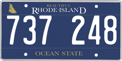 RI license plate 737248