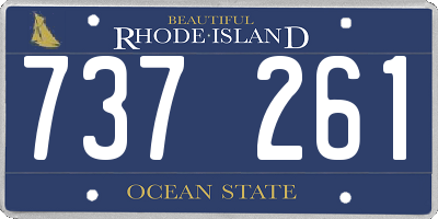 RI license plate 737261