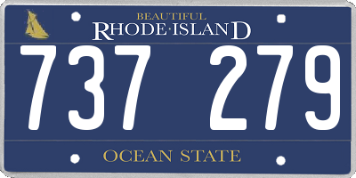 RI license plate 737279