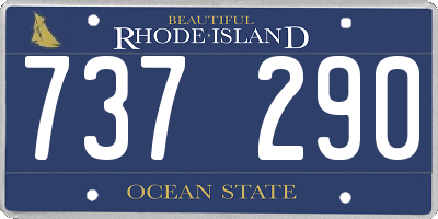 RI license plate 737290