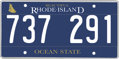 RI license plate 737291