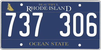 RI license plate 737306