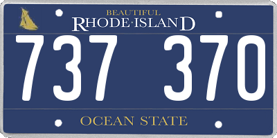 RI license plate 737370