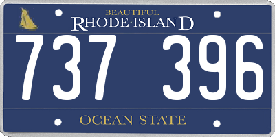 RI license plate 737396