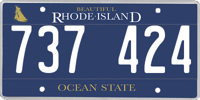 RI license plate 737424