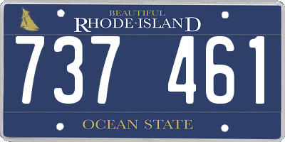RI license plate 737461