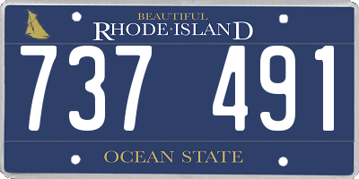 RI license plate 737491
