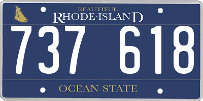 RI license plate 737618