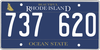 RI license plate 737620