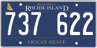 RI license plate 737622