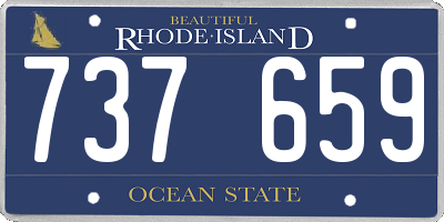 RI license plate 737659