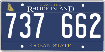 RI license plate 737662