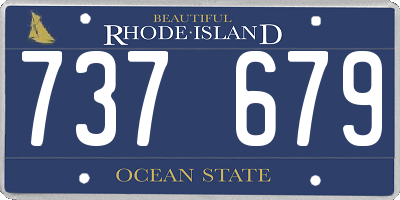 RI license plate 737679