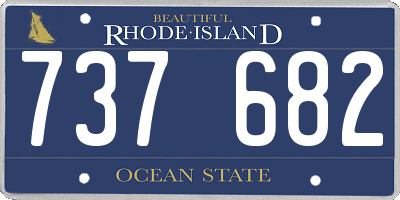 RI license plate 737682