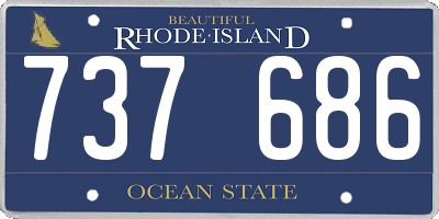 RI license plate 737686