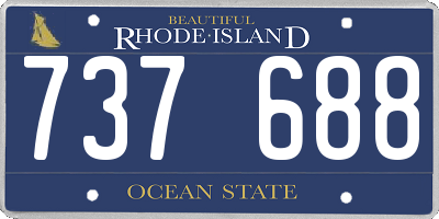 RI license plate 737688