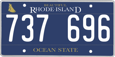 RI license plate 737696