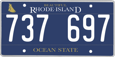 RI license plate 737697