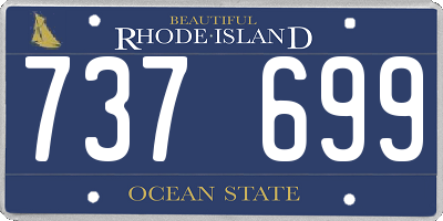 RI license plate 737699