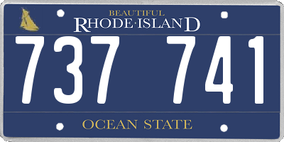 RI license plate 737741