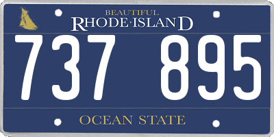 RI license plate 737895