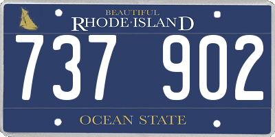 RI license plate 737902