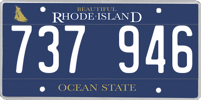 RI license plate 737946