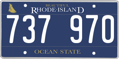 RI license plate 737970