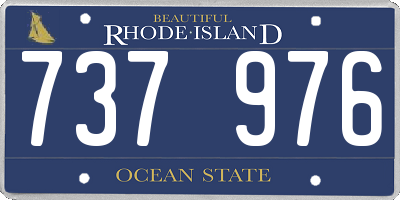 RI license plate 737976