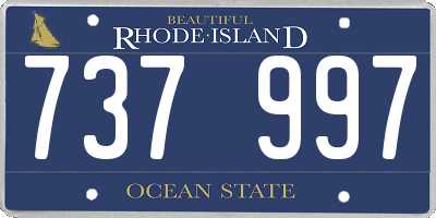 RI license plate 737997