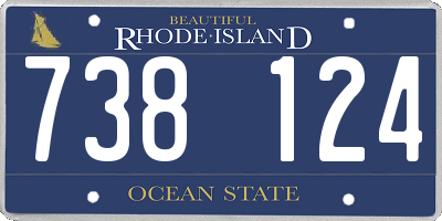 RI license plate 738124