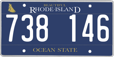 RI license plate 738146