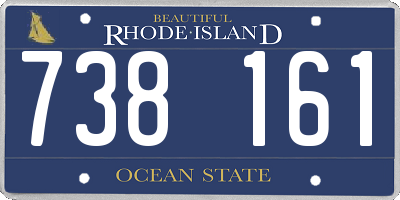 RI license plate 738161