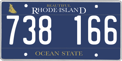 RI license plate 738166