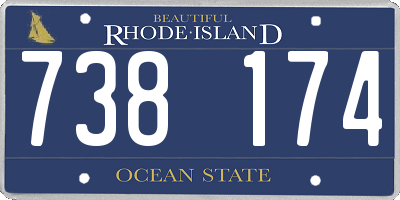 RI license plate 738174